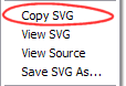 Adobe SVG Viewer context menu